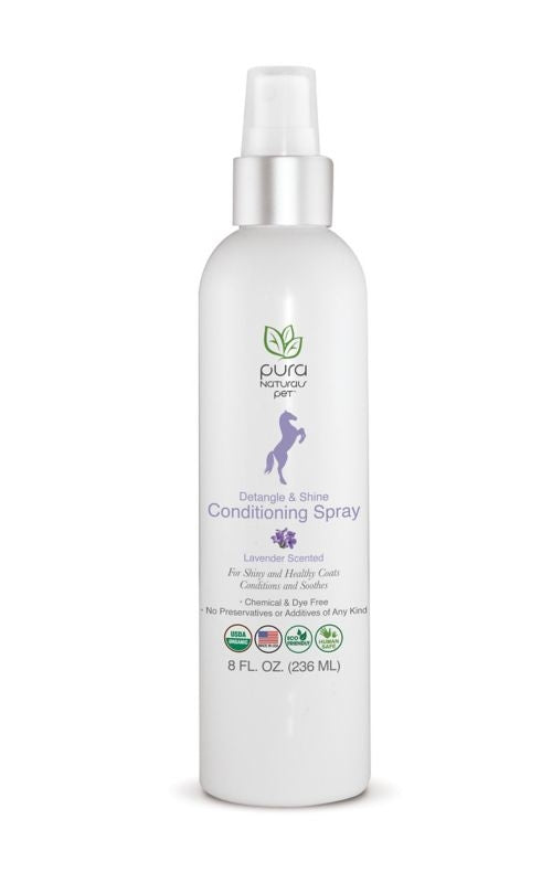 Pura Naturals Detangle And Shine 8oz Lavender