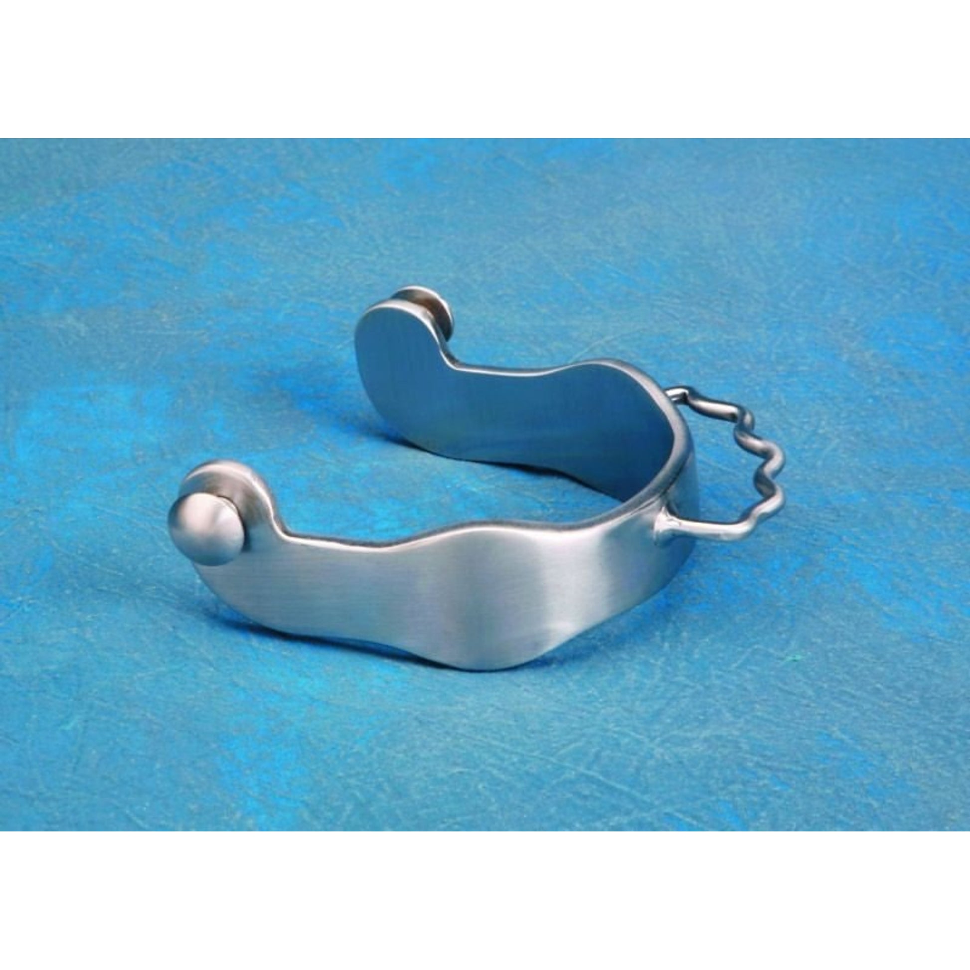 Ladies Brushed Steel Bumper Spurs Brn