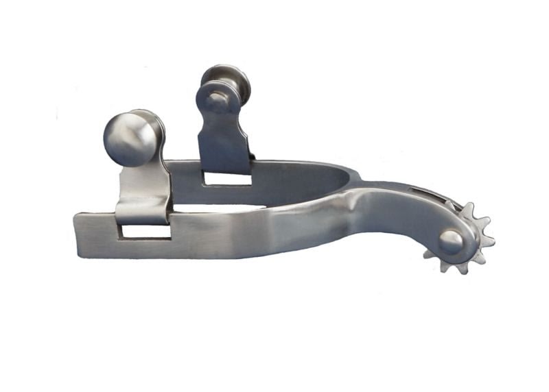 Brushed Steel Kids Spurs Brn