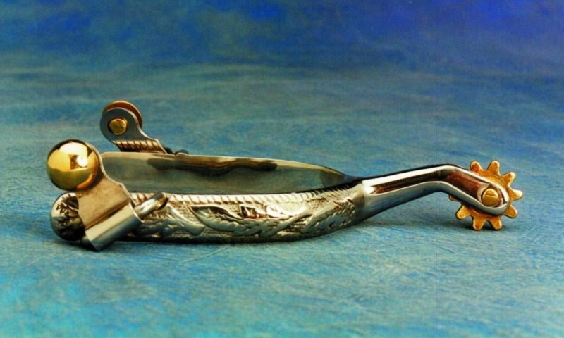 Colorado Saddlery Custer Spurs Brn