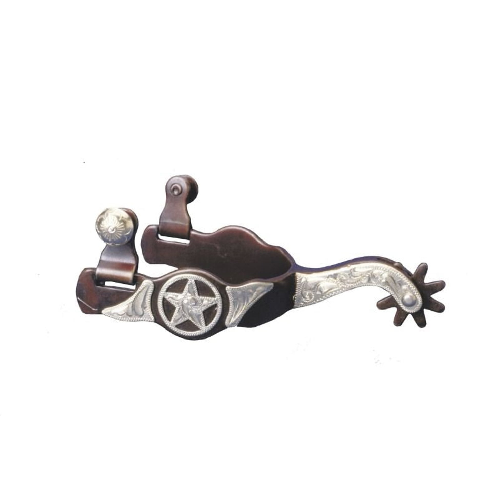 Colorado Saddlery Desert Star Spurs Brn