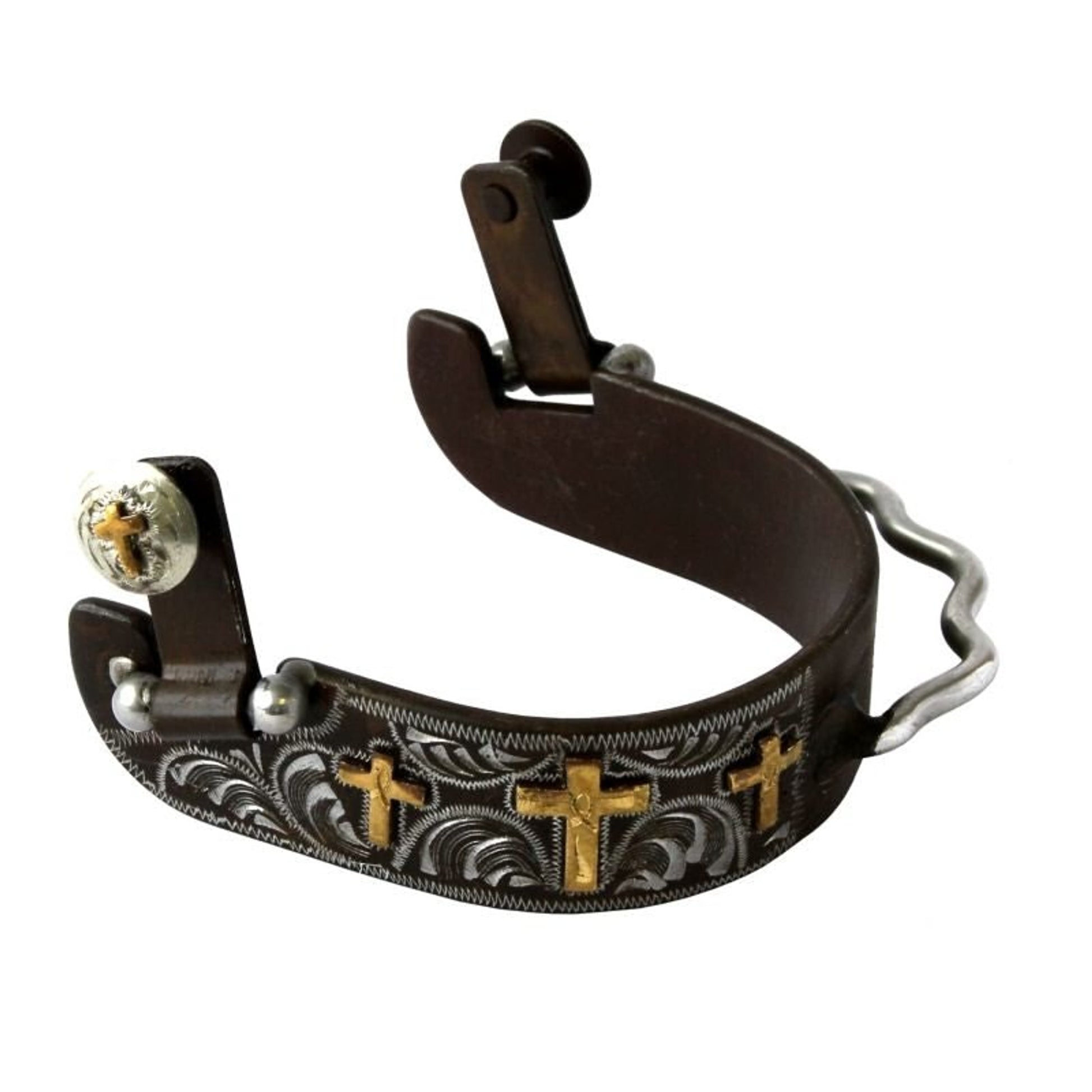 Colorado Saddlery Los Cruces Mens Bumper Spurs Brn