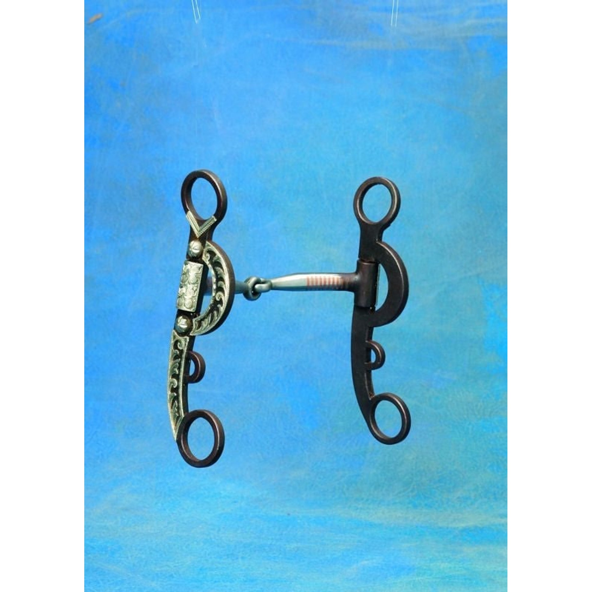 Pampas Argentine Copper Inlay Snaffle Bit 5 Brn