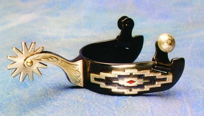 Colorado Saddlery Red Desert Spurs Brn