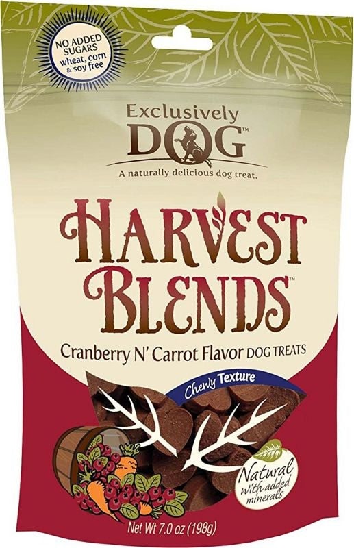 Exclusively Dog Chewy Harvest Treats 7oz Cran