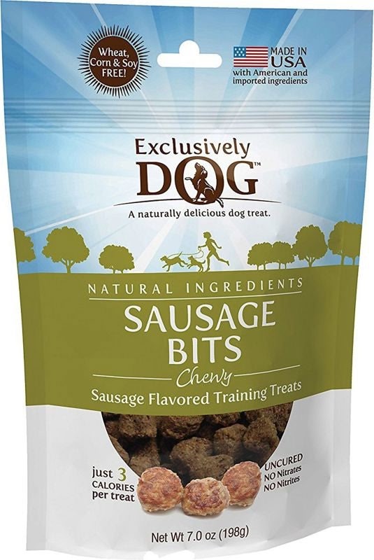 Exclusively Dog Chewy SausageBits Dog Treats 7oz