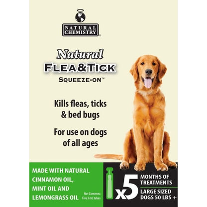 Nat Flea / Tick Squeeze On For Lg Dogs 50lbPlus