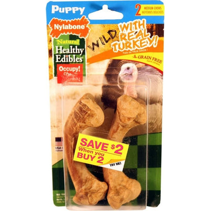 Nylabone Healthy Edibles Wild Puppy LG Turkey