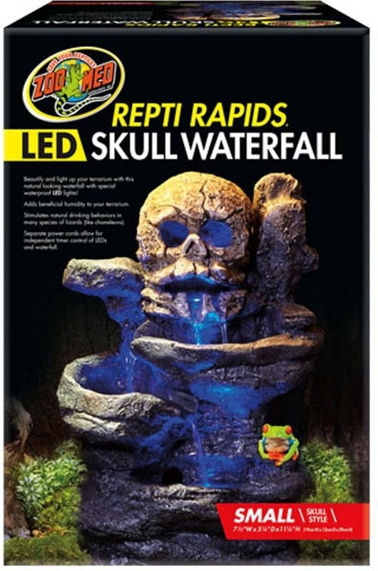 Zoo Med Repti Rapids Led Waterfall Skull