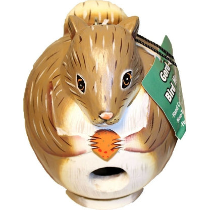 Songbird Essentials Gordo Squirrel Bird House Tan