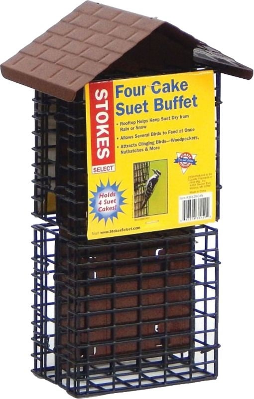 Stokes Four Cake Suet Buffet Brown