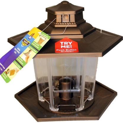 Surefill Hanging Plastic Lantern Feeder Bronze