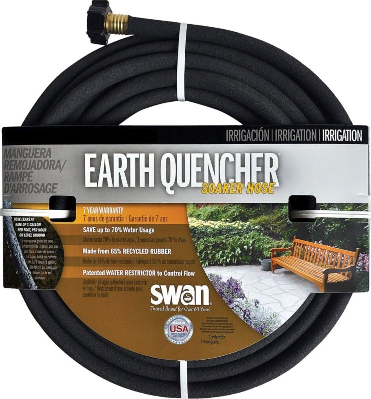 Swan Soaker Hose 25ft Black