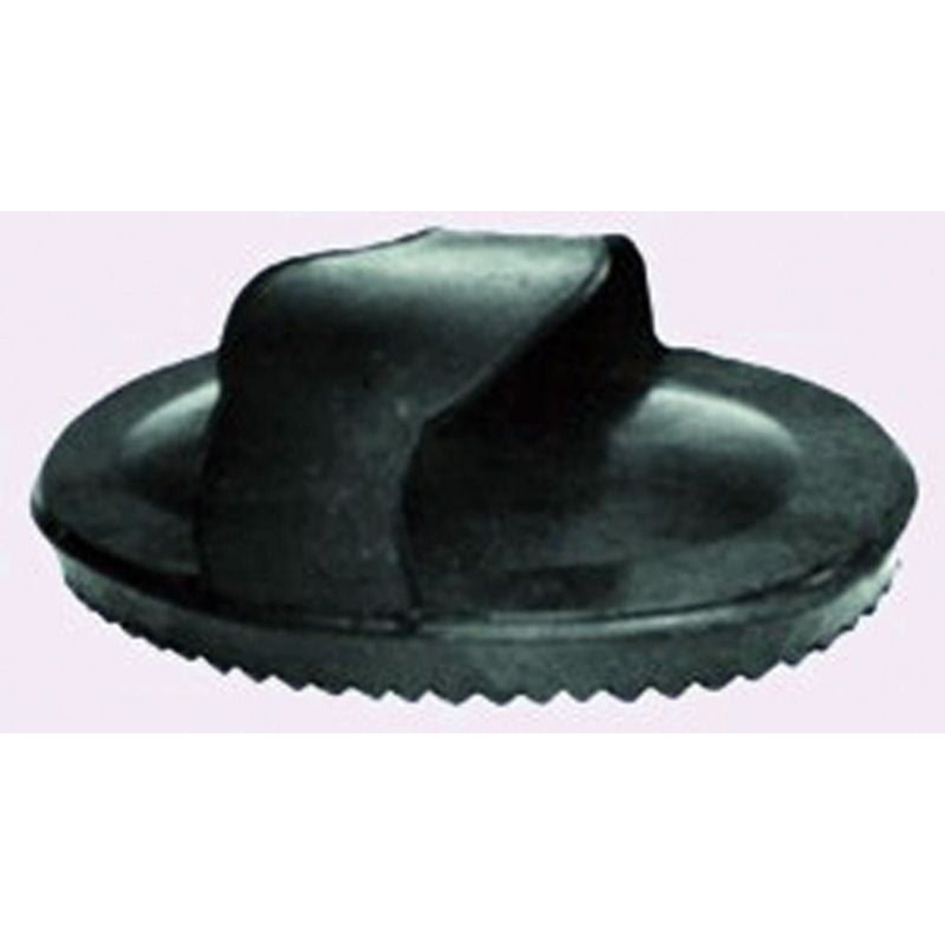 Soft Rubber Curry Brush For Horses Black