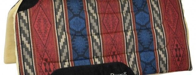 Reinsman Diamond R Square Herculon Fleece Pad Red