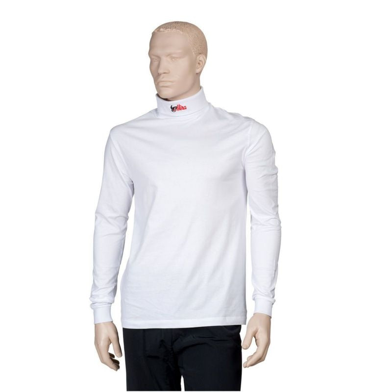 Finn Tack Mens Mira L/S Polo Shirt LG White