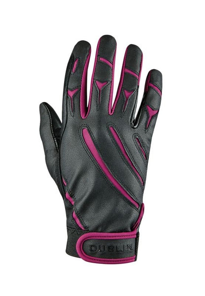 Dublin Ladies Elite Schooling Glove XS Black Berry