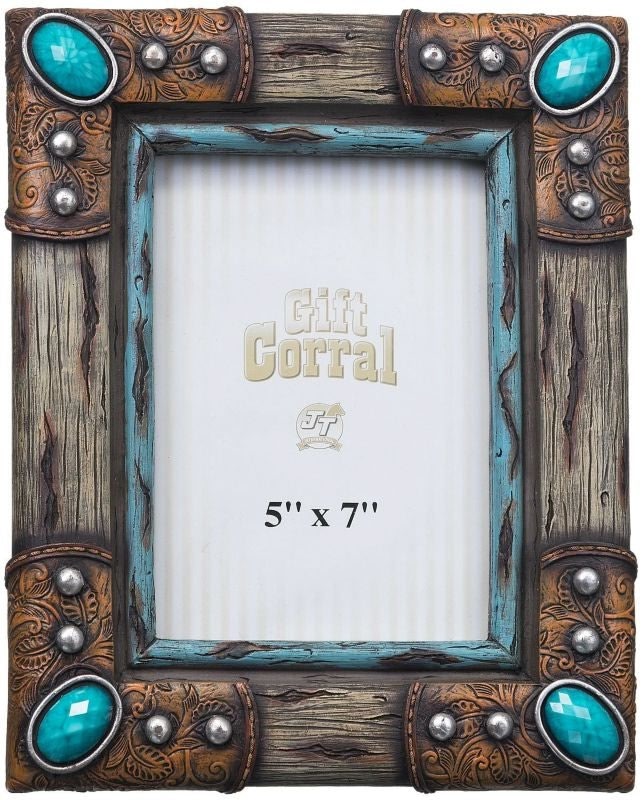 Weathered Wood Look Frame 5 x 7 Bk/Wh