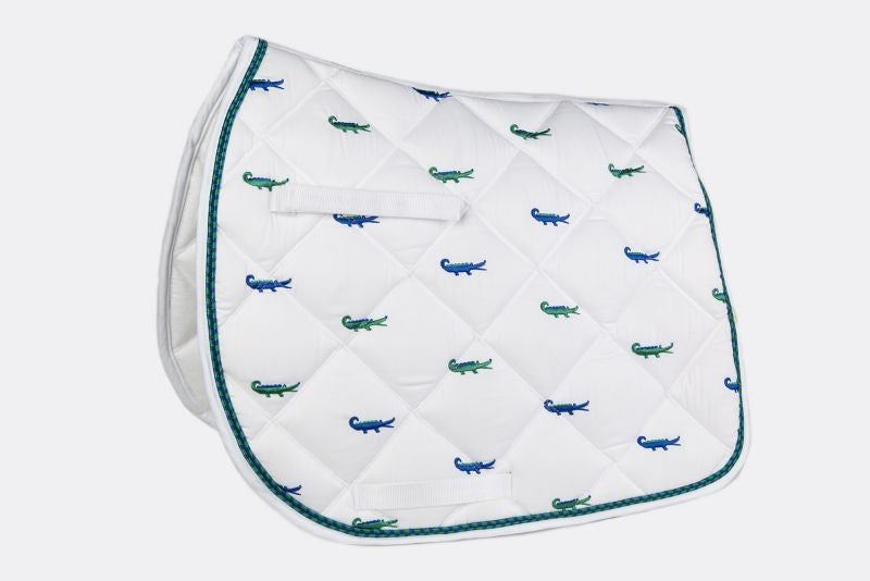 Lettia Embroidered All Purpose PadBk/Wh