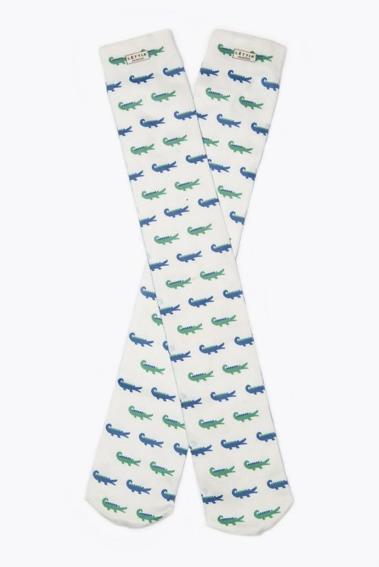 Lettia Nylon/Spandex Boot Sock Alligator