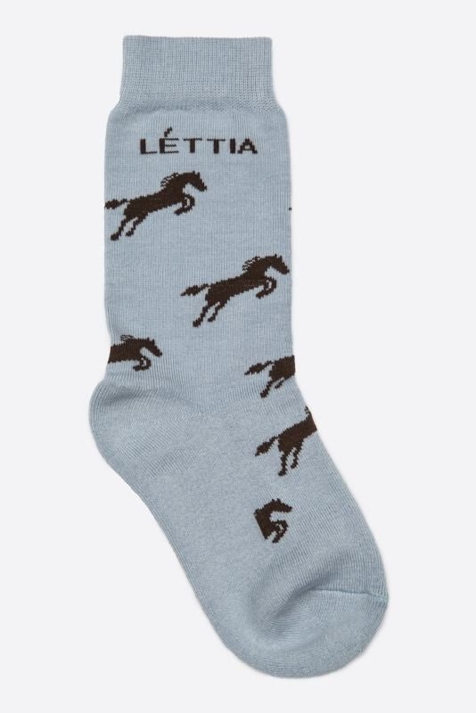 Lettia Paddock Bamboo Boot Sock Blue
