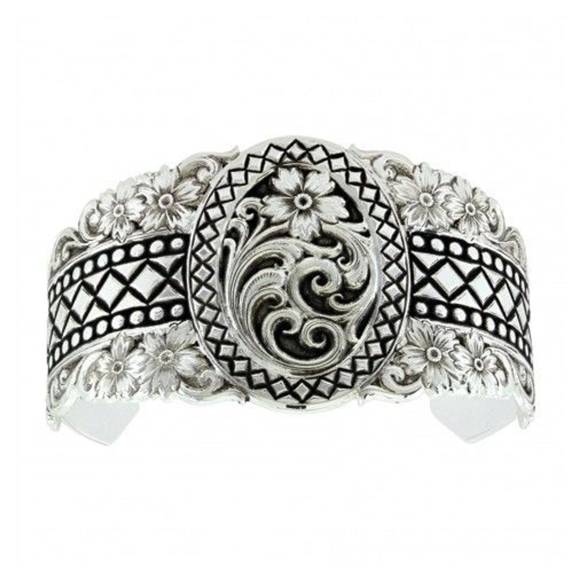 Montana Silver Wilderness Tapestry Cuff Bracelet