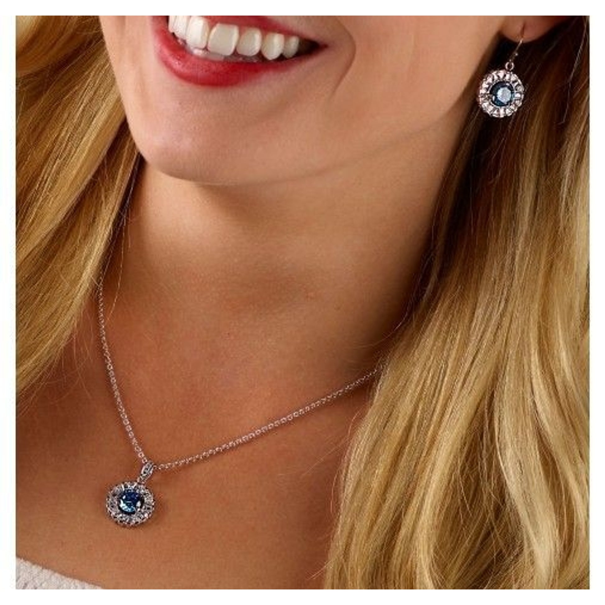 Montana Hot Summer Days Necklace Blu/RhodiumPlated