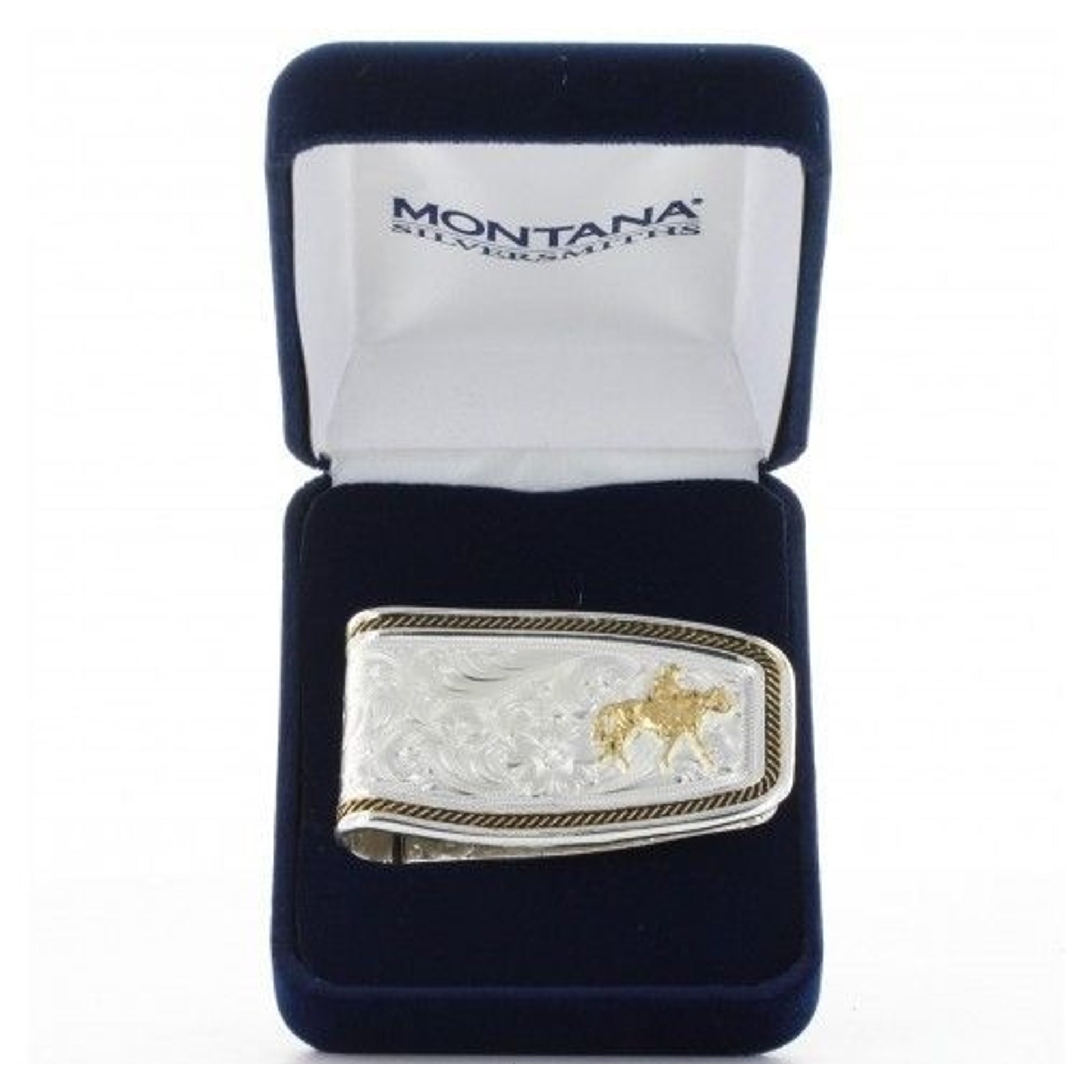 TwoTone Soft Roped Riding For The Brand MoneyClip