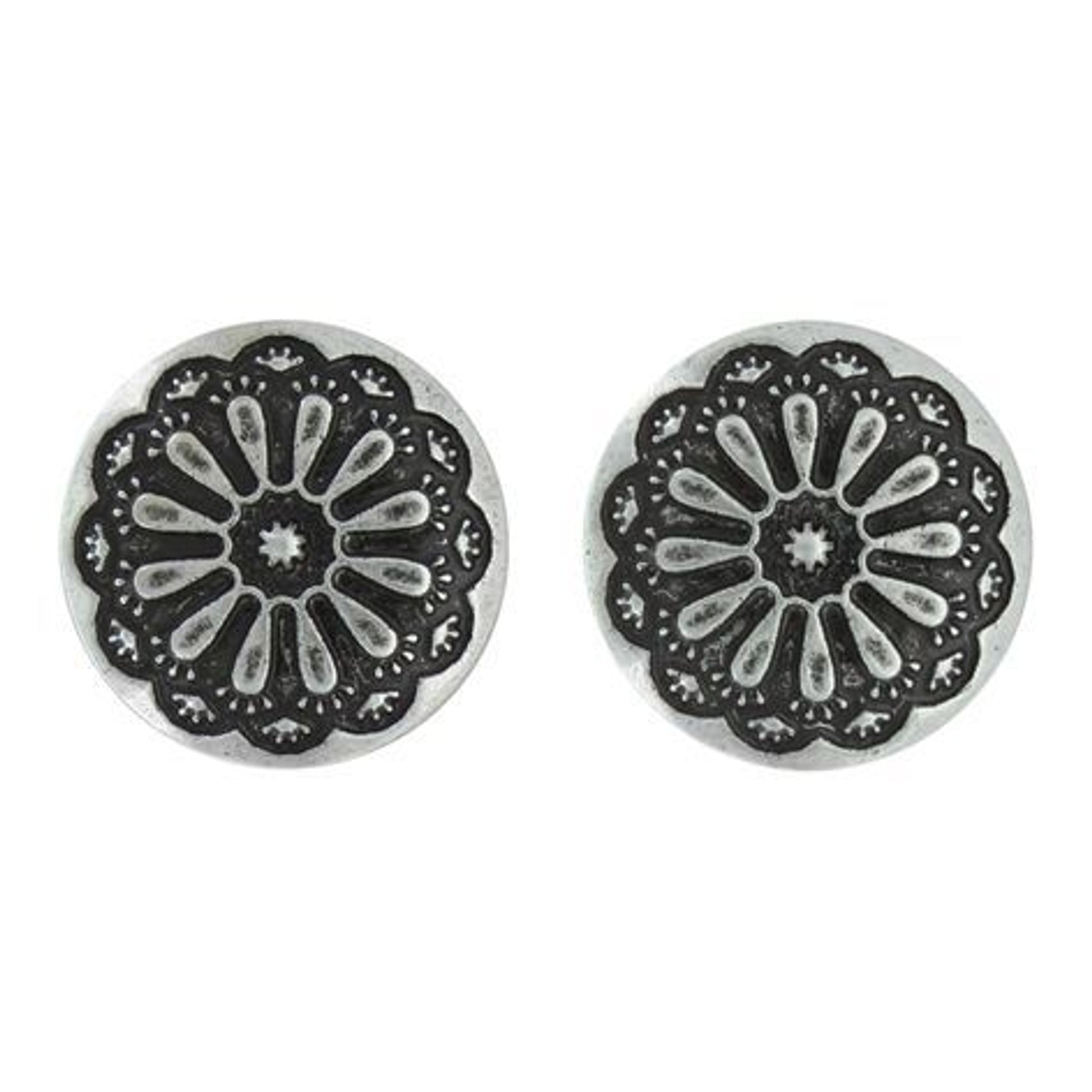 Attitude Jewelry Antiqued Sunflower Post Earrings
