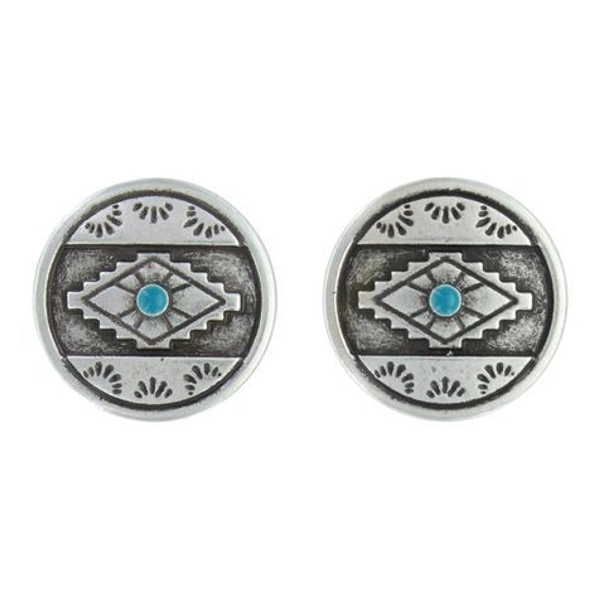 Attitude Jewelry Antiques Aztec Eyes Post Earring