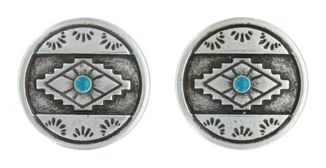 Attitude Jewelry Antiques Aztec Eyes Post Earring