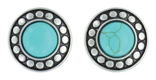 Attitude Jewelry Beaded Button Post Earrings