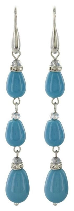 Montana Jewelry Clear Sky Triple Drop Earrings
