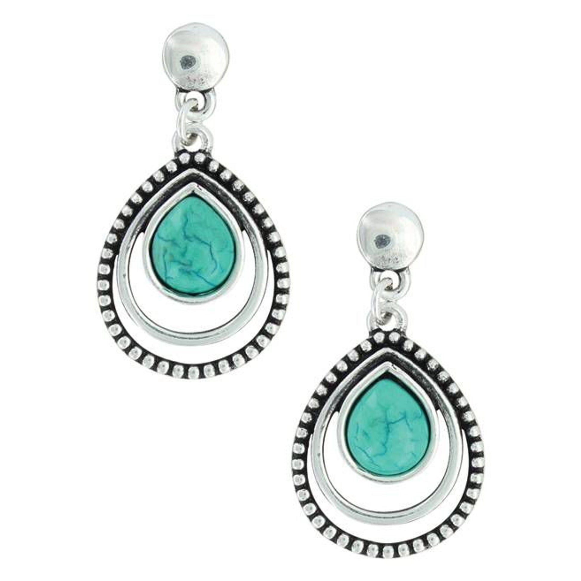Attitude Jewelry Triple Teardrop Beaded Earrings