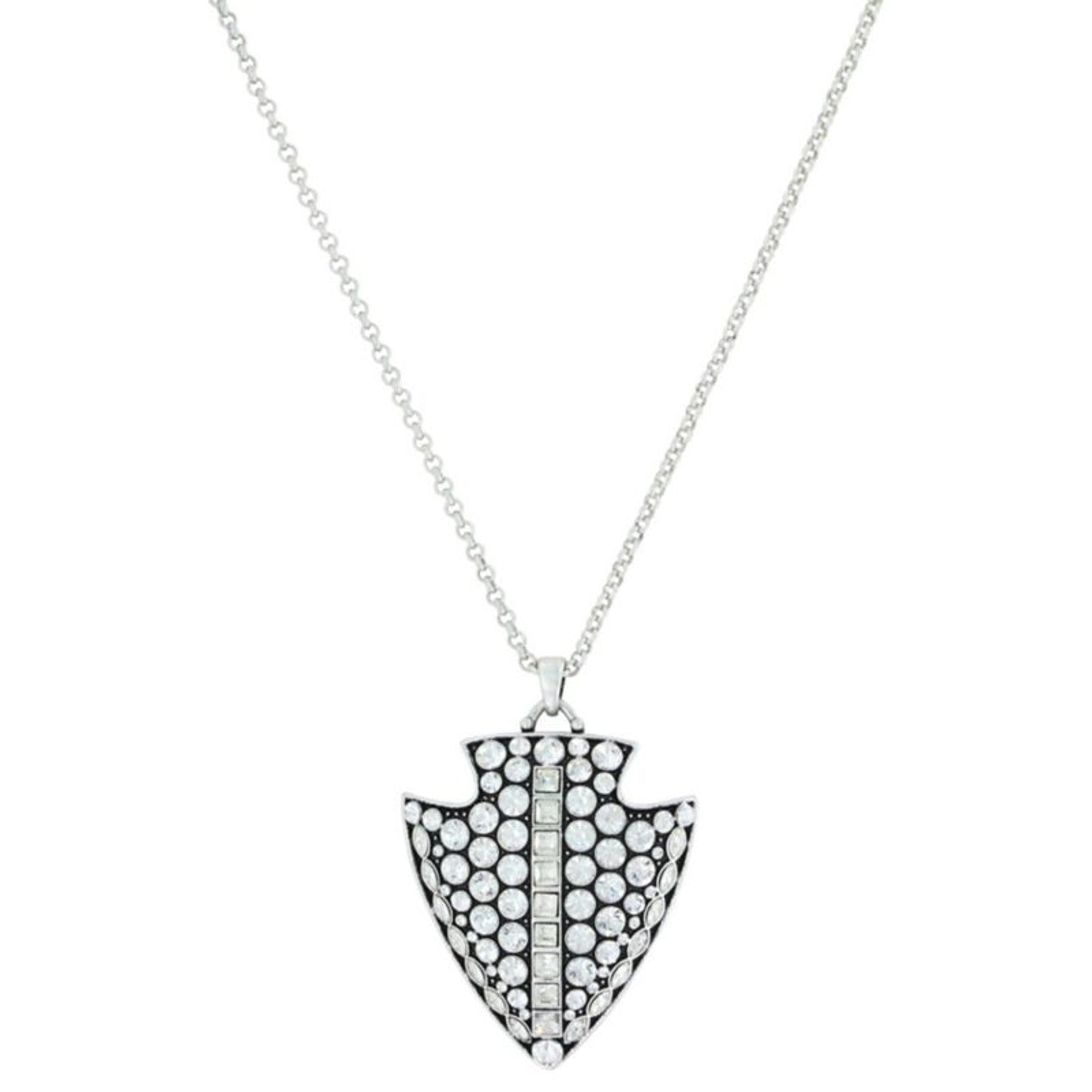 Attitude Jewelry Antiqued Glam Arrowhead Necklace