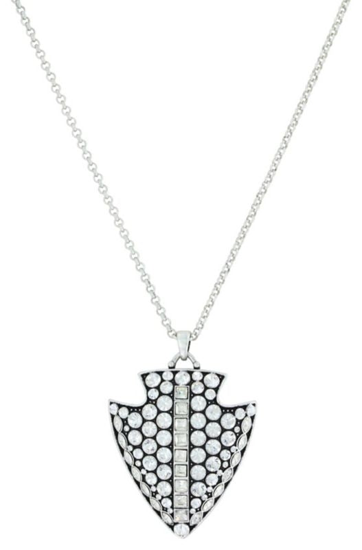 Attitude Jewelry Antiqued Glam Arrowhead Necklace