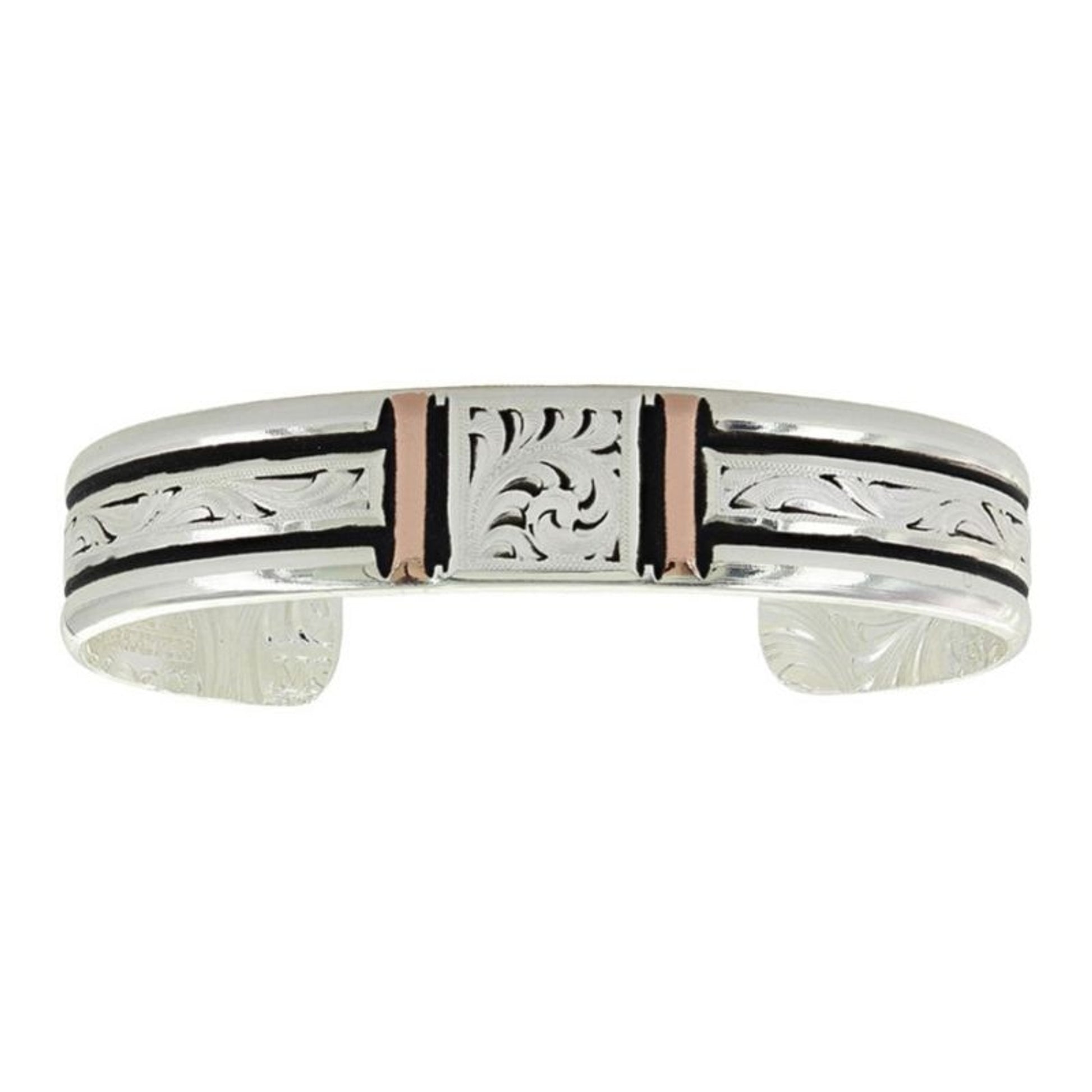 Bar Square Bar Rose Gold Cuff Bracelet