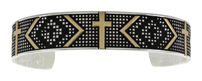 Crosscut Western Illumination Cross Cuff Bracelet