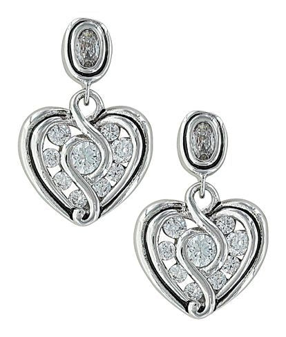 Montana Silver Twisted Up In Love Heart Earring