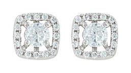 Montana Silversmiths Boxed Star EarringsBk/Wh