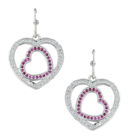 Montana Loves First Blush Heart Earrings Pnk
