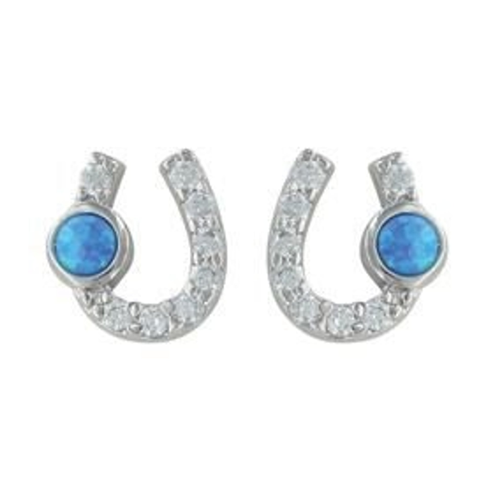 Montana Silversmiths Lightfoot Horseshoe Earrings