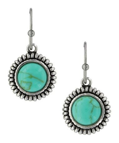 Montana Silversmiths Turquoise Sunflower Earrings
