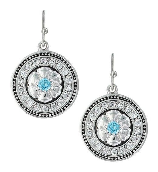 Montana Silver Brilliant Posy Medallion Earrings