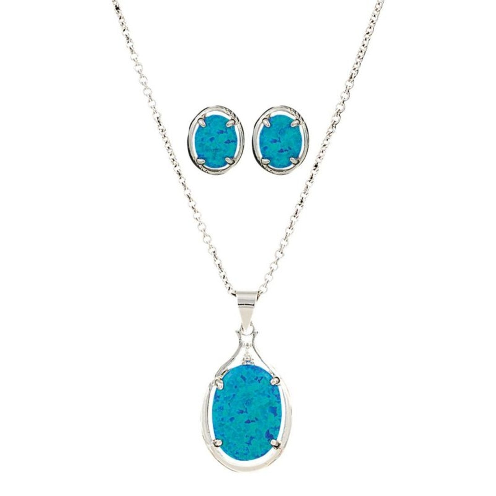River Of Lights Mountain Lake Jewelry Set