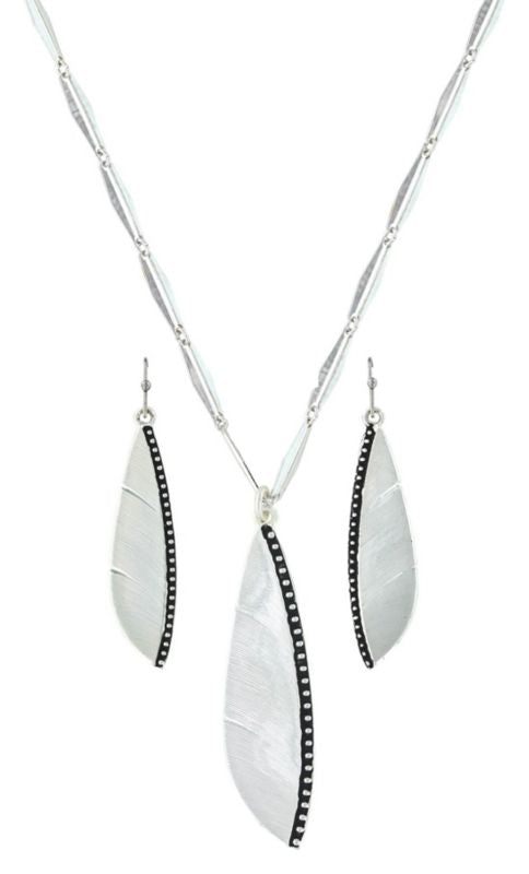MontanaSilversmith Bead Plume Feather Jewelry Set