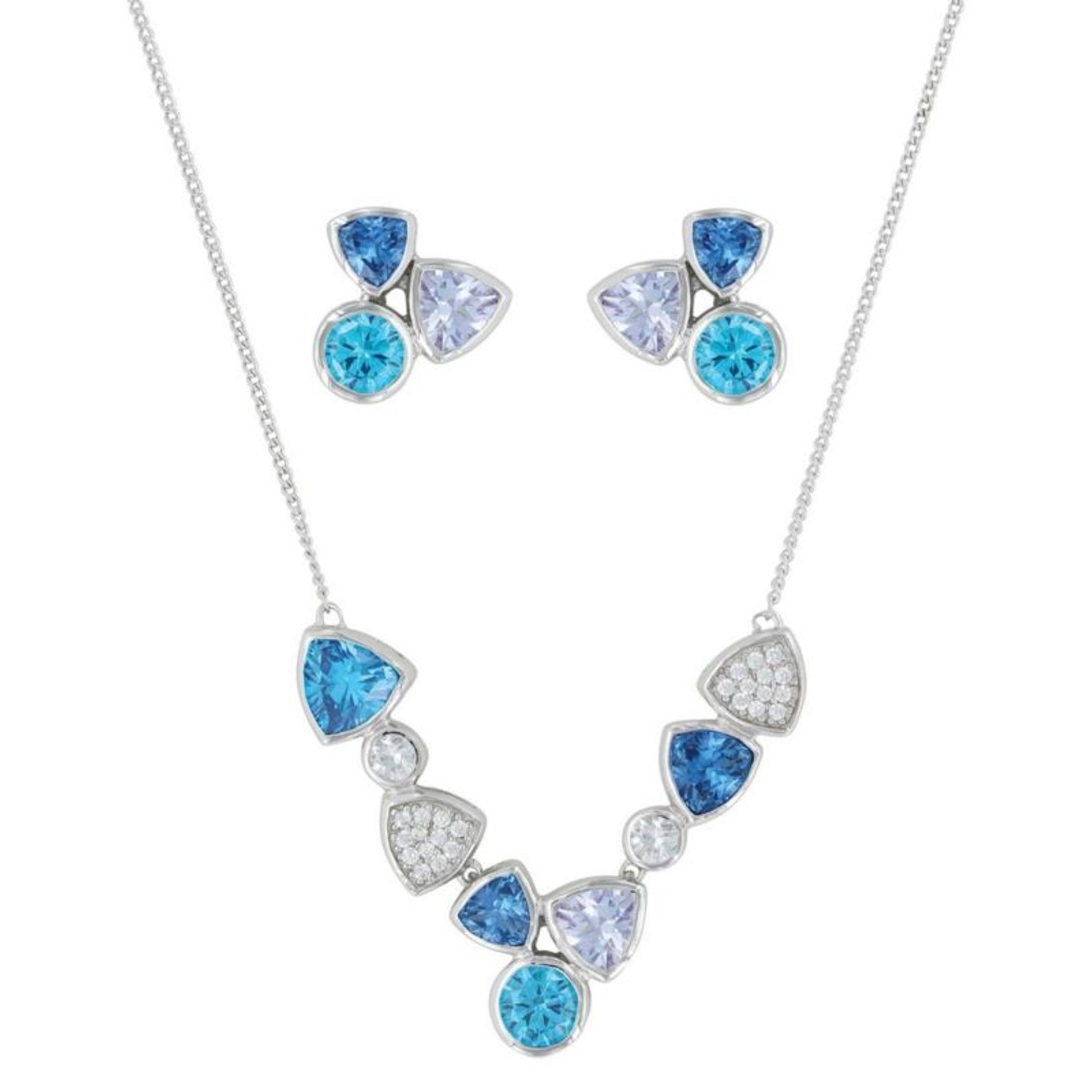Montana River Light Cold Water Cluster Jewelry Set