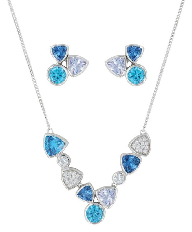 Montana River Light Cold Water Cluster Jewelry Set
