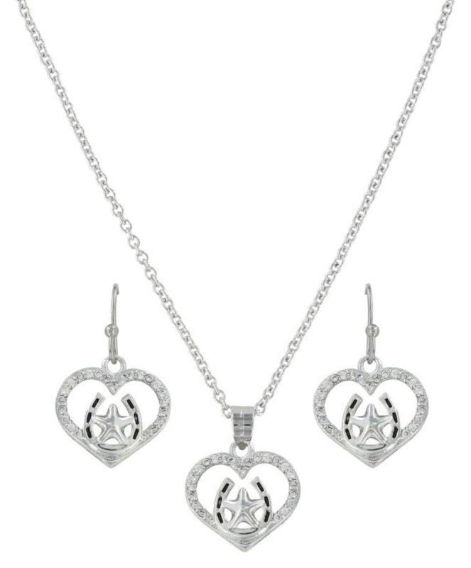 Montana Star Of My Heart Horseshoe Jewelry Set