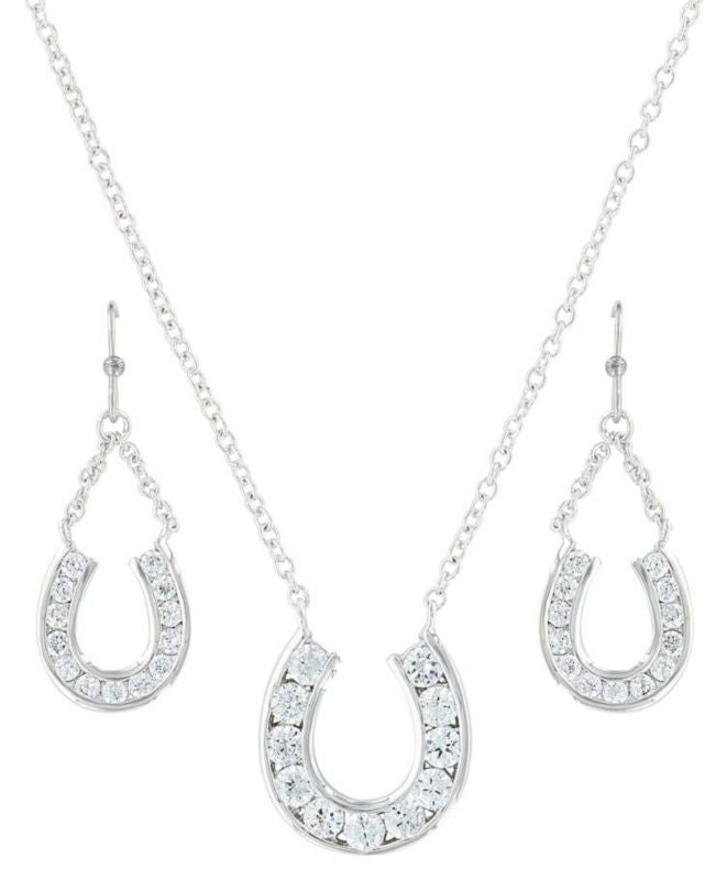 Montana Hanging Horseshoe Basket Jewelry Set